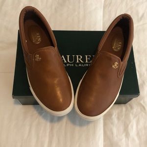 Ralph Lauren Tan Soft Leather shoes